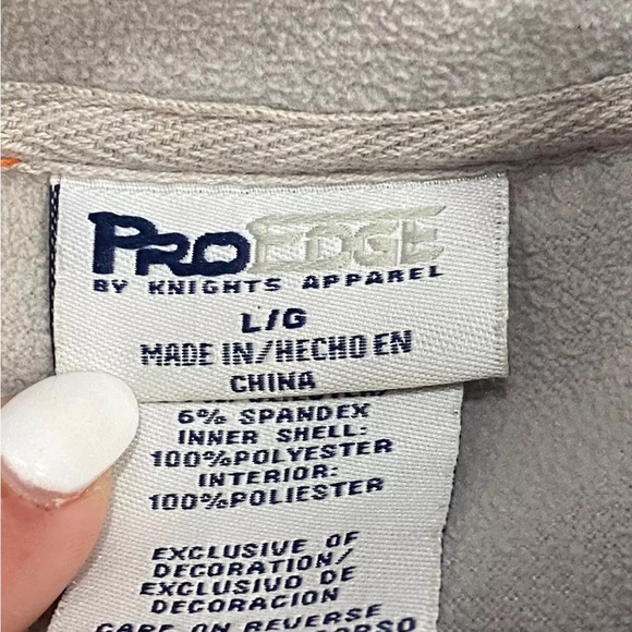 Clemson Tigers Men’s L Fleece Lined Jacket Orange/Gray Pro Edge Knights Apparel - Picture 13 of 14